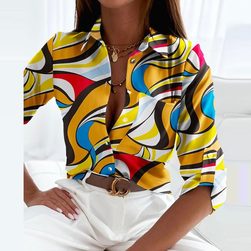Elisa - Blusa elegante con cuello