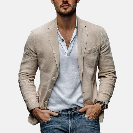 Fabricio - Elegante chaqueta de verano de lino ligero