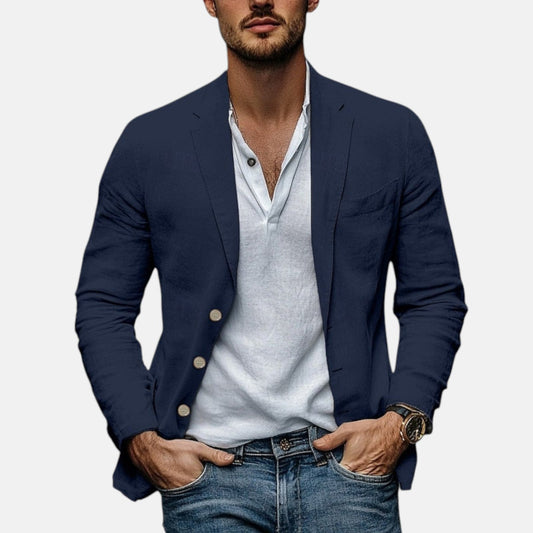 Fabricio - Elegante chaqueta de verano de lino ligero
